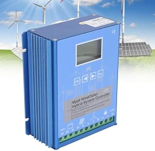 Horizontales Windkraftanlagen-Wechselstromgenerator-Set mit Laderegler, Hybrid-Wind- und Solar-MPPT-Laderegler 12000 W/16000 W – Boost-Regler für Windkraftanlagen, 24-V-Solarsysteme, effizie