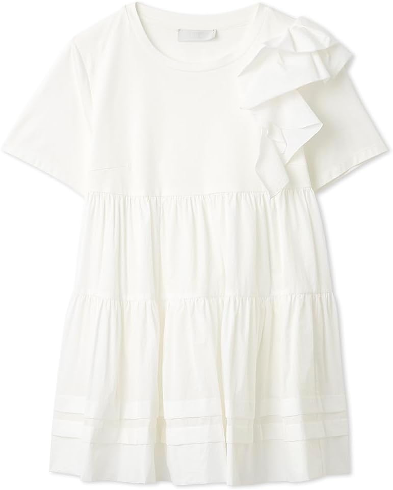 Amazon | [セルフォード] ショルダーフリルチュニックカットソー