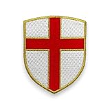Parche de cruz de San Jorge – Bordado – Espalda Scratch – 8 × 6,4 cm