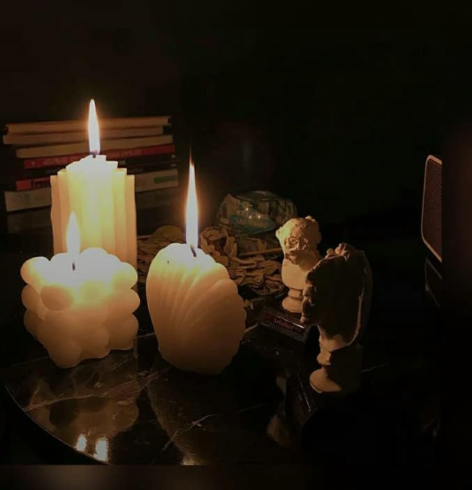 Miniatura 7 de Vela de burbuja - Cubo de velas de cera de soja, vela de decoración del hogar (vela Iceberg)