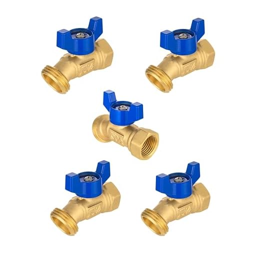 Pack of 5 Outdoor Spigot Valves