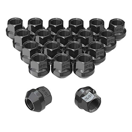 YITAMOTOR Lug Nuts 1/2 x 20, Bulge Acorn Wheel Lug Nuts Open End 0.83