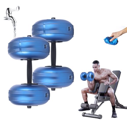 Deiris Wassergefüllte Hanteln, Wassergewicht bis zu 22 kg, tragbare...