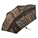 Retro-Bücherregal mit Vintage-Büchern auf Regal, leicht, zusammenklappbarer Regenschirm, tragbarer Sonnenschirm, Reise-Sonnenschirm, kompakt, UV-Schutz, starker Regenschirm