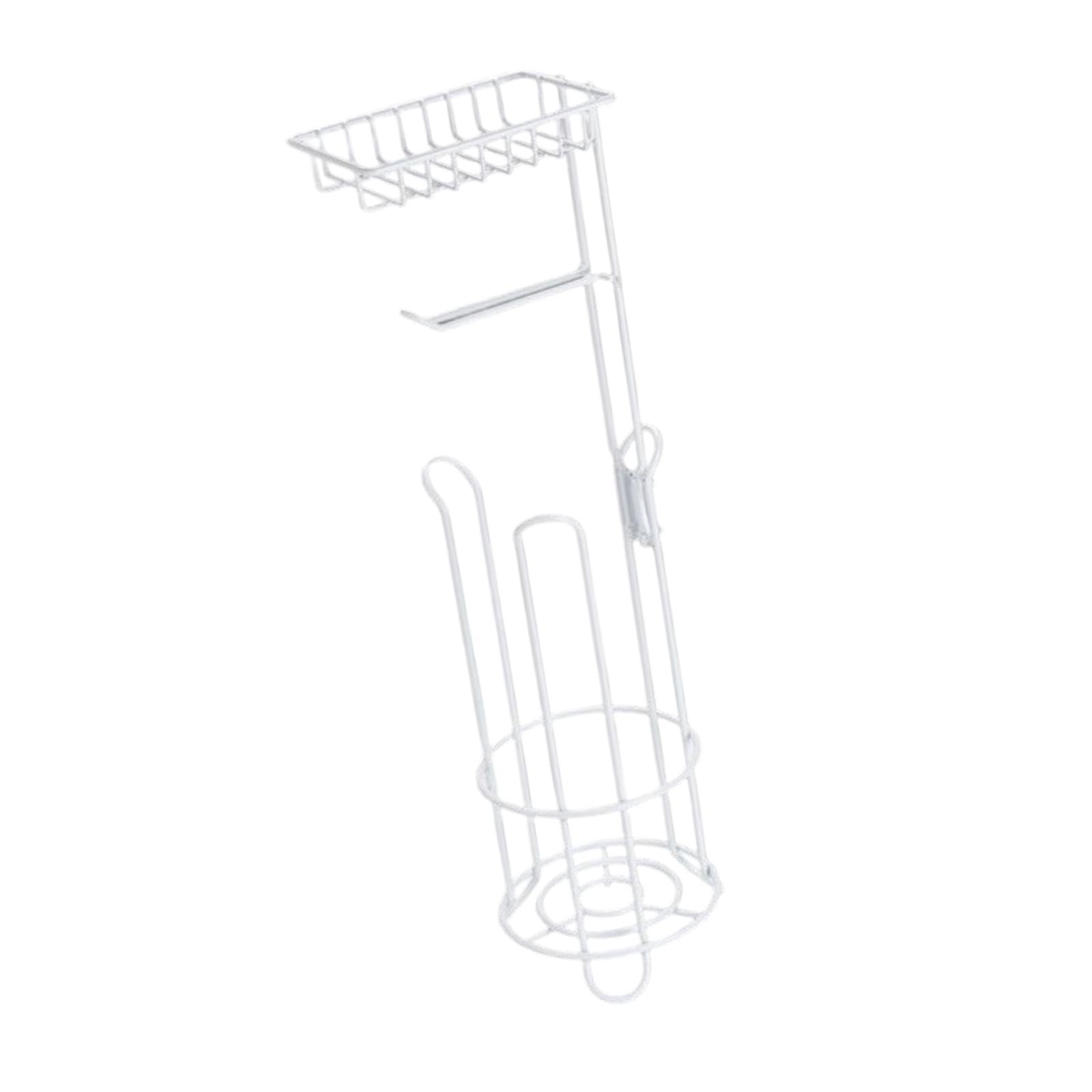 Pixzcsa Rustproof Toilet Paper Holder Stand 3 In 1 Dispenser Efficiently