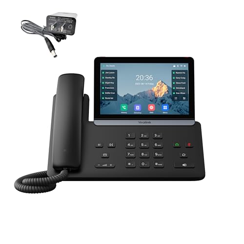 Teléfono Yealink SIP-T87W-PSU con pantalla táctil de 7 pulgadas miniatura 1