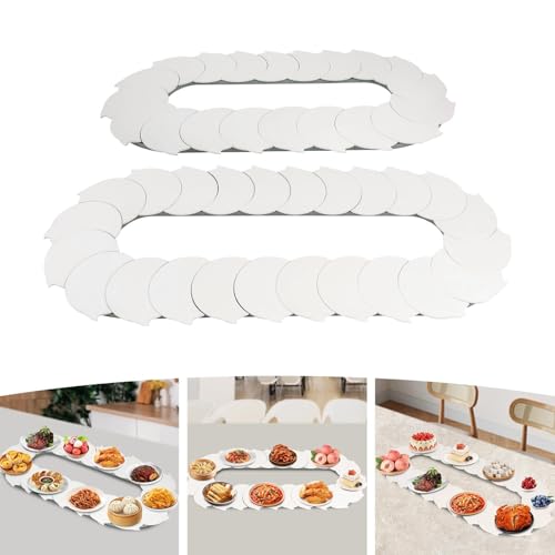 Plateau tournant alimentaire 360 pour table longue de 140 cm