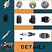 7PACK CDI Box Replace Part No. 0452187 0451018 Fit for Polaris Sportsman 90 Carb 2003-2006 with Ignition Coil Rectifier Starter Relay Solenoid Ignition Key Fuel Filter and Spark Plug