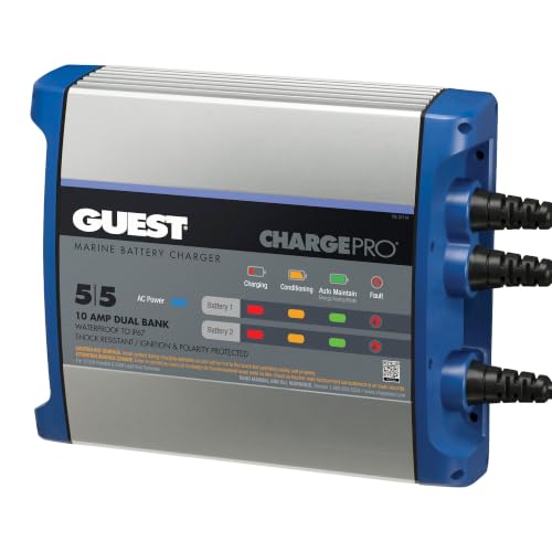 Image of Guest 2711A Guest On-Board Battery Charger 10A / 12V, 2 Bank, 120V Input