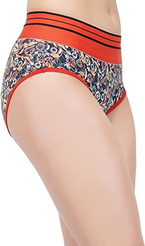 Image of Pack of 3 100% Pure Cotton Soft Elastic Waistband All Day Comfort Multicolor Hispter Panty | Panties for Girls - Multicolor, Color May Vary[ Free One Cotton Face Mask ]