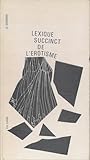  Lexique succinct de l\'erotisme