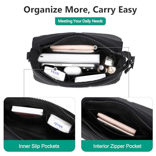 Image of JEEHAN Quilted Crossbody Bags for women Designer Shoulder Handbags Small Purse