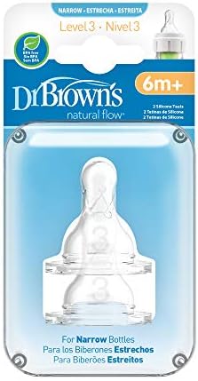Dr.Brown's Options  Narrow Mouth Teat +6 meses transparent