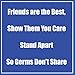 Low Tac Wall Sticker, 11" Square, Social Distance Blue, 5 Pack