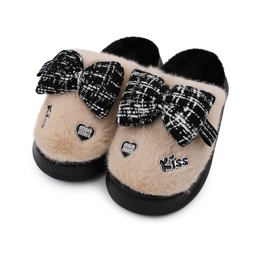 Image of VRITRAZ Women's Comfort Slip On Closed Toe Warm Winter with Cute Design print House Clog Indoor Slipper