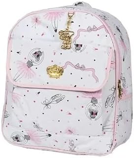 Mochila Bolsa Infantil Maternidade Estampada Espera Feliz Baby Bailarina Rosa