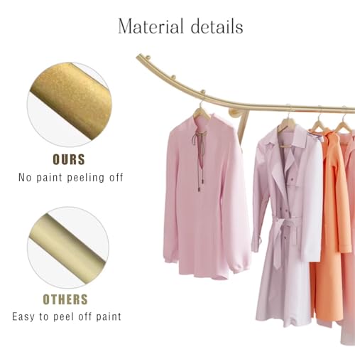 Perchero de pared de metal para ropa pesada sin doblarse 5