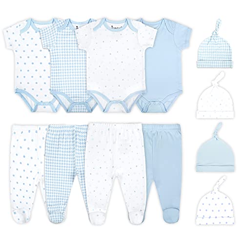 Image of Jimonda Baby Boys Girl Layette Set Organic Cotton Clothes Gift Sets 12-Piece 0-12 Months