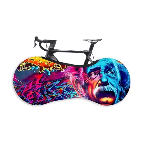 伸縮性のある自転車旅行バッグ - マウンテンバイクとロードバイク用のポータブル防塵収納パッキングバッグ、29パターンオプション(Einstein)