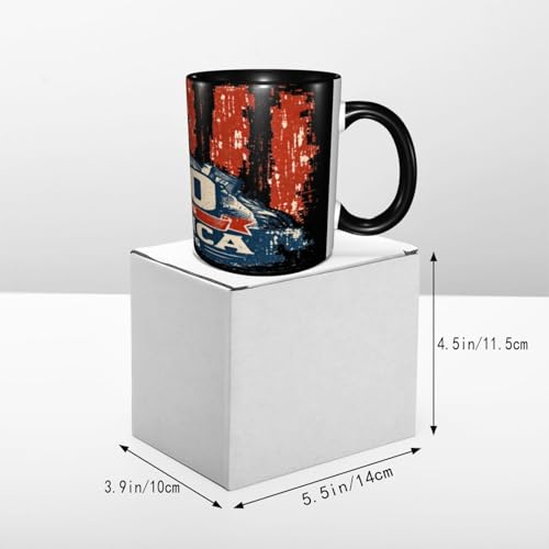 Taza de cerámica NUJTKAU 11 onzas estilo casual miniatura 6