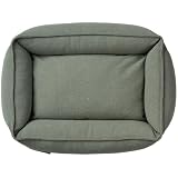 HUNTER Hundesofa Belluno, Farbe: Creme, mit robustem Strukturstoff, vorwiegend recycelte Materialien, nachhaltig, rutschhemmend, stilvoll und modern, Größe: M