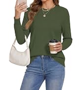 BTFBM Casual Sweaters for Women Long Sleeve Knit Sweater Tops Lightweight Pullover Clothes Fall F...