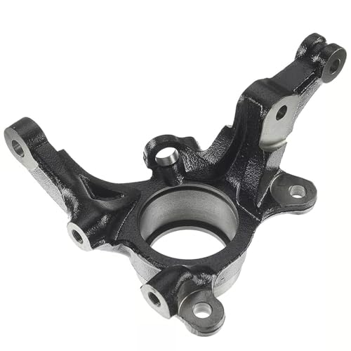 Image of Detroit Axle - Front Left Steering Knuckle for 2006 2007 2008 2009 Kia Rio Rio5, Driver Side Steering Knuckle Assembly Replacement