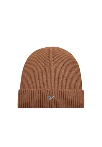 GUESS Gorro de punto acanalado contra el frío invernal con diseño cómodo C25GU33