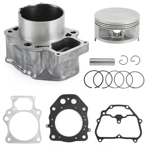 TREGOO Compatible With Foreman 500 For Rubicon 500 For TRX500 2012 2013 2014 2015 2016 2017 2018 2019 12100-HR0-F00 Cylinder Piston Gasket Kit Cylinder Head Assembly