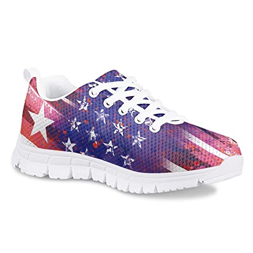 POLERO American Flag Kids Shoes Preschool Running Shoes Casual Outdoor Sports Sneakers2