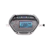 Fonction : Le compteur kilométrique sur le tableau de bord de la moto est clairement lisible.