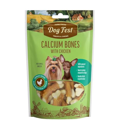Dog Fest Calcium bones with chicken for mini-dogs - 55g (1.94oz)