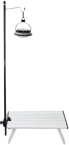 Miniatura 4 de Fydun Black Portable Aluminum Alloy Folding Light Bracket Stand Outdoor Cam Table Lamp Pole Black Portable Aluminum Alloy for Family