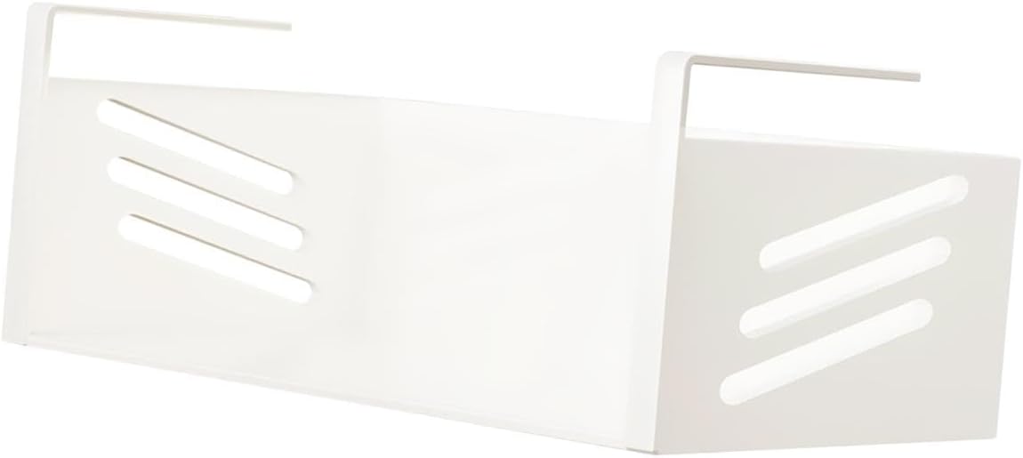 Under Shelf Basket Wardrobe Organizer Rack Organization Carbon Steel Hanging Holder for Cabinet for Desk Home, 26cmx23cmx13.5cm