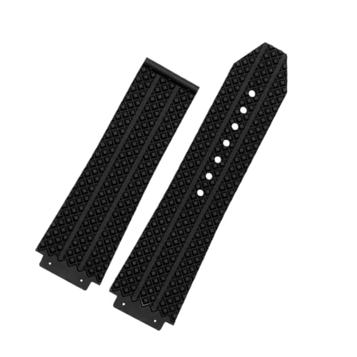 Bracelet silicone pour montre Big Bang 26mm x 19mm étanche noir