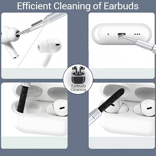 Image of Ant PC Shine20, 17-in-1 Multifunctional Cleaner Kit for Electronic Devices Keyboard Cleaning Brush Headphones Cleaner Kit for AirPods Multi-Tool for Cleaning Laptop Earbuds Camera Mobile Navy Blue