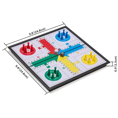 Yellow Mountain Imports UB-LU002-A Ludo Magnetic Folding Travel Board Game Set thumb #2