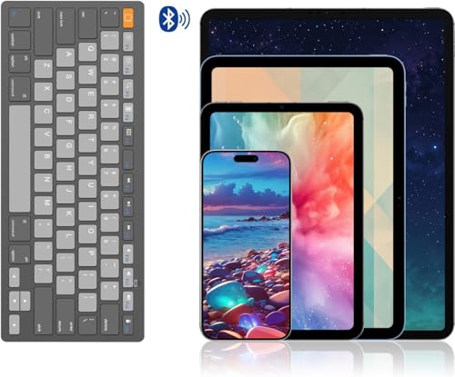Image of OMOTON Bluetooth Keyboard Compatible with iPad 10th Generation, iPad 10.2 (9th /8th /7th), iPad Pro 13 /12.9 /11 inch, iPad Air /Mini and More Bluetooth Enabled Devices, Graphite Gray