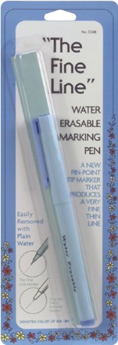 Collins Fine Line Water-Erasable Marking Pen Blue FineLineWaterErasablePen