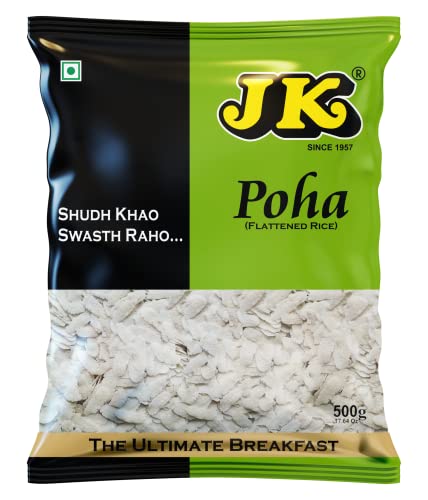 JK Poha 500 Gm - High-Fibre Rice Flakes | Avalakki | Atukulu | Ch...