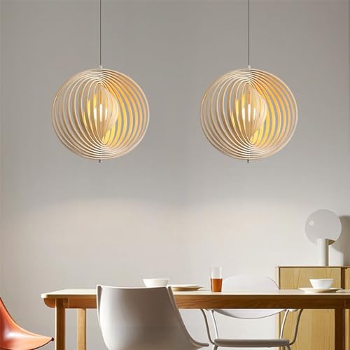 Suspension en bois et fer forgé GYORI au design créatif pour chambre