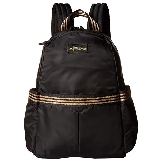adidas Women's VFA Backpack, Black/Gold Leurex, ONE SIZE