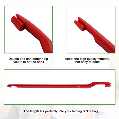 Fishing Fun 14-Piece Fishing Disgorger, 17 cm Portable Fish Hook Remover Extractor, Black and Red - Image 3