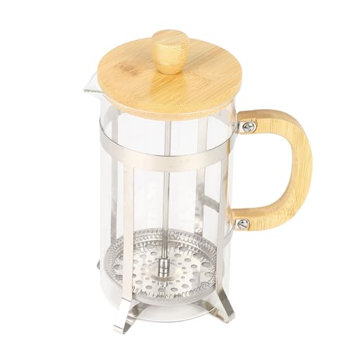 KENANLAN Olla de Prensa Francesa, Cafetera de Vidrio de Borosilicato Resistente Al Calor de Grado Alimenticio Profesional para Restaurante en Casa, 1000ml