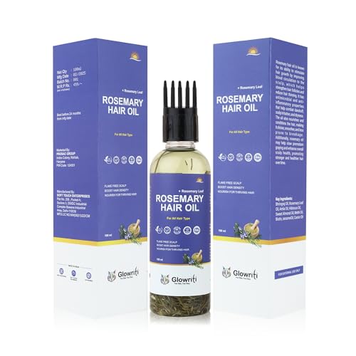 Image of Rosemary Hair Oil(100ml) | Supports Stronger Roots, Reduces hair Fall & Enhances Hair Texture | Hair Growth & Hair Fall Control | Anti-Dandruff & Nourishing Scalp Treatment | Mineral Oil Free