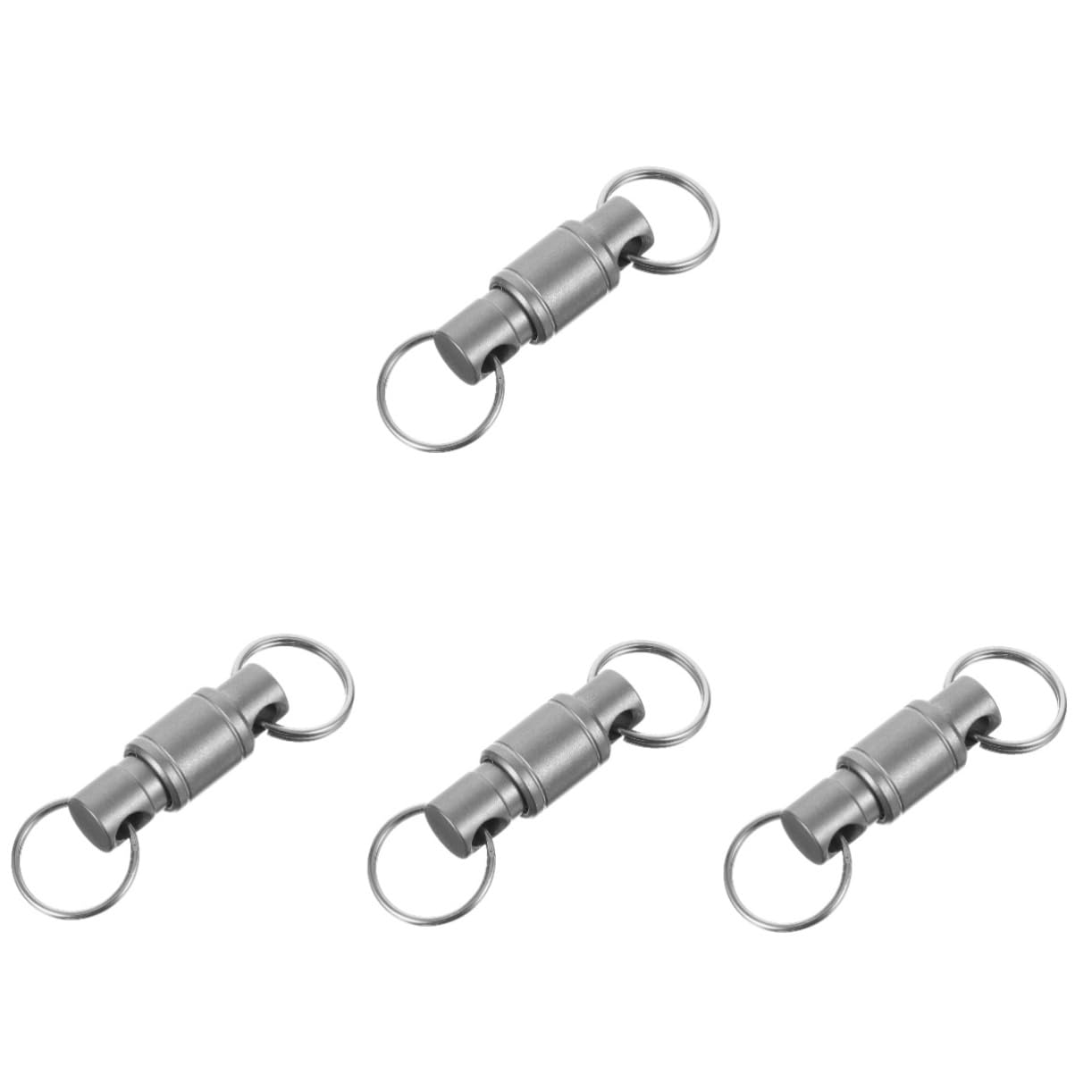 TOYANDONA Llaveros de Metal Rotativos con Doble Anillo Rápido y Desmontable para Exteriores Organizador de Llaves