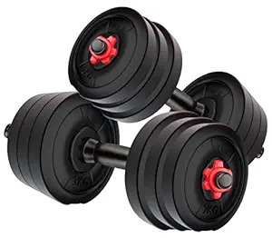 Kore 3 in 1 Convertible 20 Kg PVC Dumbbells Set