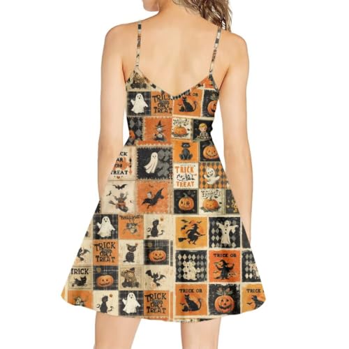 Image of Coloranimal Women's Summer Sleeveless Casual Swing Dresses with Loose Fit Beach Sundress