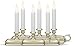 Xodus Innovations FPC1525P Battery Operated LED Window Candle with Sensor, Plastic Silver/Pewter Base (Pack of 6)