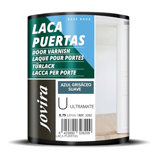 JOVIRA PINTURAS Esmalte Laca Puertas al Agua 750ML Ultra Mate, Renueva y decora las puertas y muebles de madera. (750 ml, Blanco calido suave)